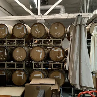 In their event and barrel room