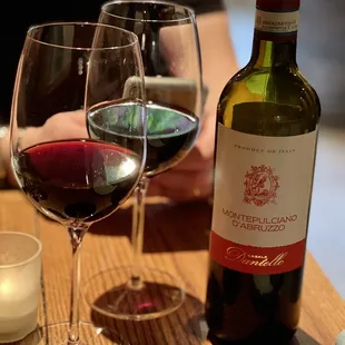 A bottle of Montepulciano