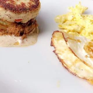 Crab Cake and Eggs
