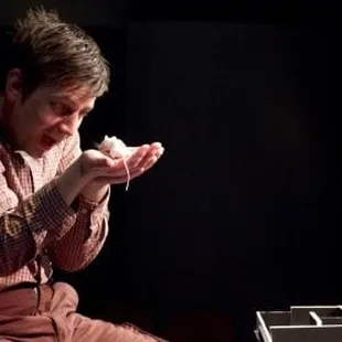 Flowers for Algernon at the Coterie Theatre. Charlie (Rusty Sneary)