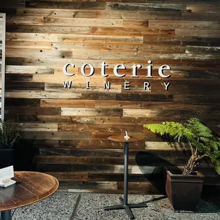 the entrance to the restaurant