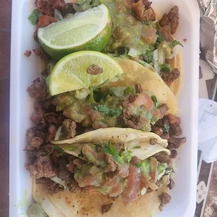 Asada  and  pastor tacos
