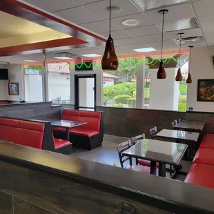 Inside dining area