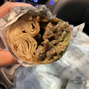 Carne Asada Burrito, no pico