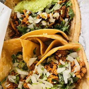 Adobada and chorizo tacos - regular size