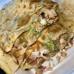 Pollo Asado Quesadilla