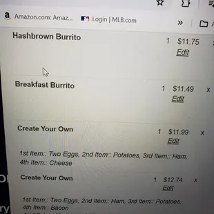 Online ordering