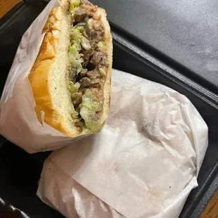 Carne asada torta to go