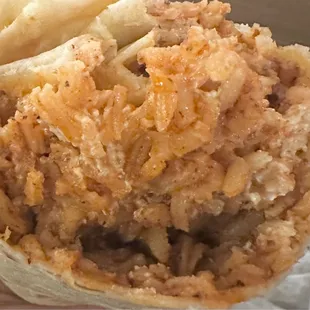 Inside the Diablo Shrimp Burrito