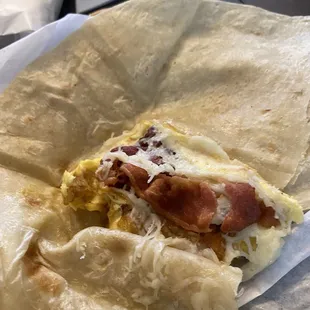 Hash brown burrito