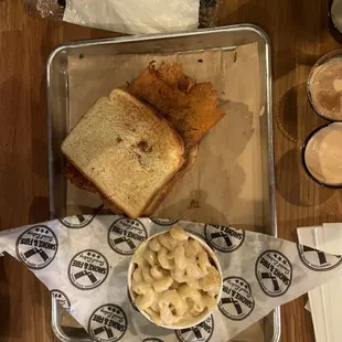 this one qas one of the sandwiches w/ mac n cheese