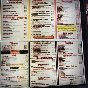 Menu - November 2021