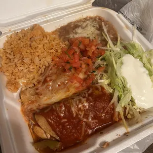 Chicken enchiladas