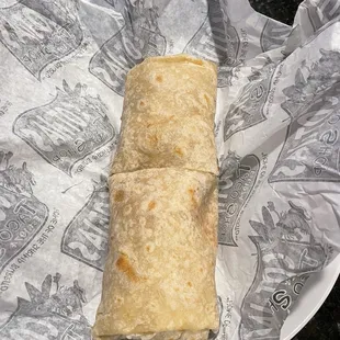 Bean and rice burrito