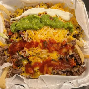 Delicious carne asada fries