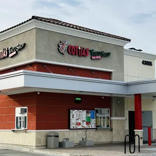 Exterior walk up window.