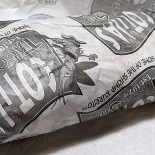 The carne asada burrito that I never got to try because my dear hubby finished it all by himself!