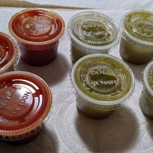 Generous amount of sauce