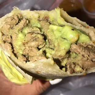 Half through my burrito and still no sour cream that they charged me for