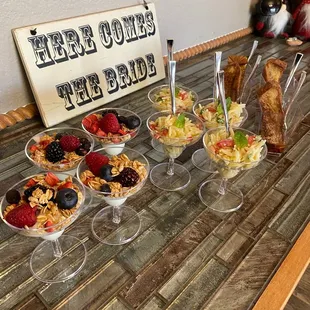 Display for our tasting