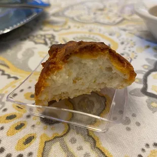 Mini cheddar biscuit.