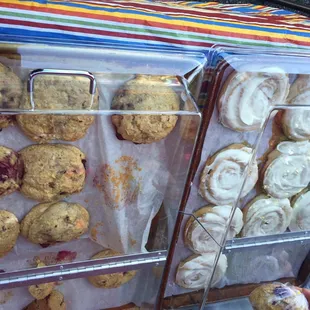 Great Harvest Bread Co. has breakfast items AND COFFEE!!