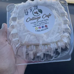 Cambodian Coconut Cookies to go