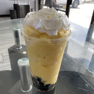 Mango Smoothie with Boba
