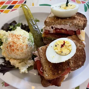 Cafe Club w/ potato salad