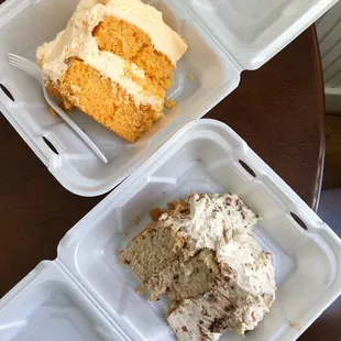 Heath cake and dreamsicle