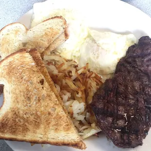 Steak n eggs $8.49