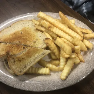 Patty Melt with fries