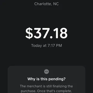 What I was charged at the store