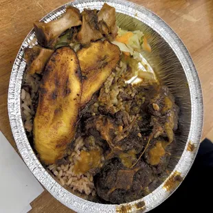 Succulent oxtail... sorry for a few pieces eaten, my husband got into it right away before my pic :)