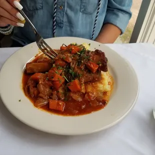 Tender goat dish