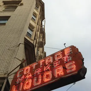 a neon sign for a cafe