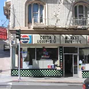 the front of the store