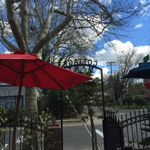 the entrance to cottage mart