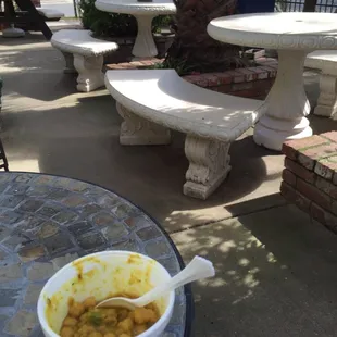 Chana masala. Very tasty.