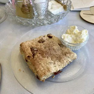 a plate of food on a table