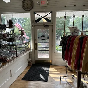 the store's entrance