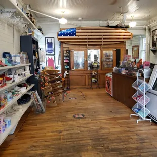 the inside of the store