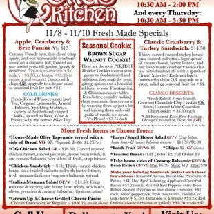11/8-11/10 Weekly Specials/Fresh Menu