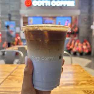 Pampas blue coco latte. GRAND OPENING