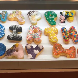 a variety of doughnuts