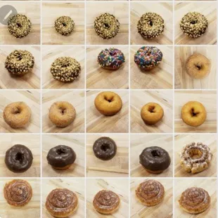 donuts, menu