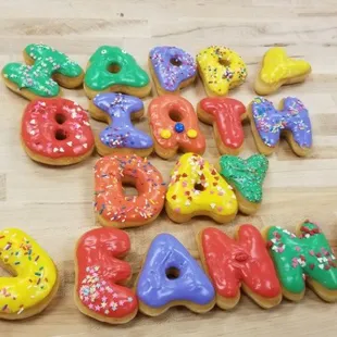 food, dough desserts, donuts