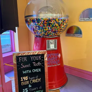 Few gumball machines match the stature of this one!