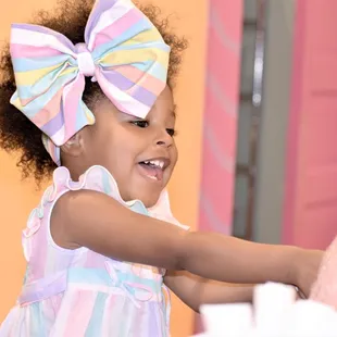 Pure joy when spinning cotton candy.
