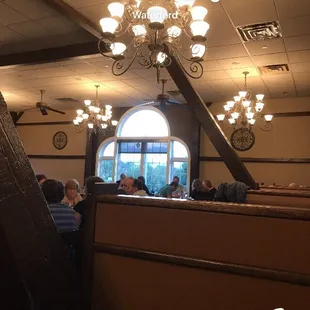 Inside of the dining room.